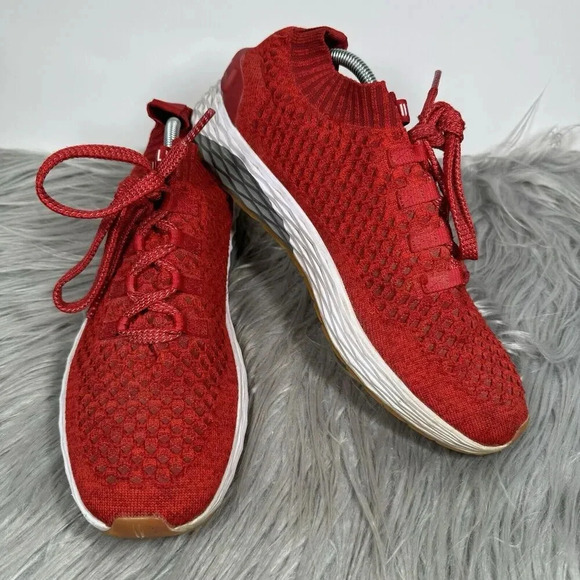 NoBull Allday Knit Shoes Size 11 Red Athletic Sneakers - Picture 8 of 10